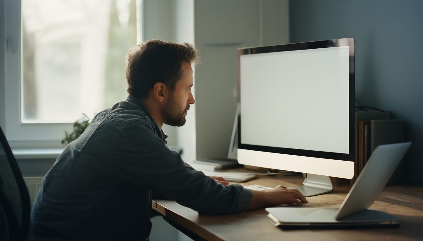 Fehler 0x800f0922 beheben: Windows-Update und .NET-Feature scheitern 10 IT-Techniker am Schreibtisch behebt ein fehlgeschlagenes Windows-Update an einem Desktop-PC